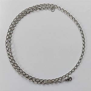 CORRENTE EM AÇO INOXIDÁVEL - TAMANHO 60CM - LARGURA 3,5MM - (AÇO968) FECHO LAGOSTA - COMPOSIÇÃO: AÇO INOXIDÁVEL ACCR000097