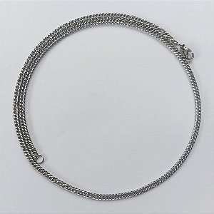 CORRENTE EM AÇO INOXIDÁVEL - TAMANHO 50CM - LARGURA 3,3MM (AÇO5) - FECHO LAGOSTA - COMPOSIÇÃO: AÇO INOXIDÁVEL ACCR000109
