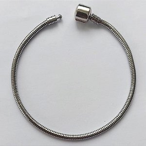 PULSEIRA EM AÇO INOXIDÁVEL - PULSEIRA TIPO PANDORA - TAMANHO 20CM - COMPOSIÇÃO: 100% AÇO INOXIDÁVEL" ATENÇÃO PULSEIRA NÃO COMPATÍVEL COM COM NOSSOS BERLOQUES AVULSOS ACPS000490