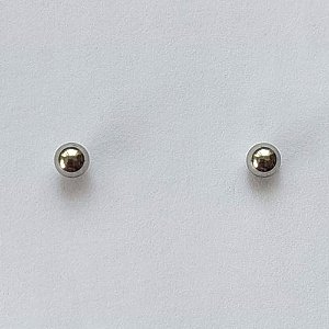 BRINCO EM AÇO INOXIDÁVEL - BRINCO BOLINHA - TAMANHO 4MM - ACBR000191