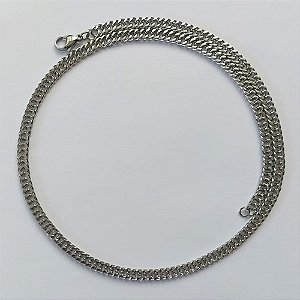 CORRENTE EM AÇO INOXIDÁVEL (AÇO06) - CORRENTE 5MM - TAMANHO: 45CM - FECHO LAGOSTA - COMPOSIÇÃO: AÇO INOXIDÁVEL ACCR000125