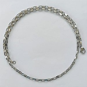 CORRENTE EM AÇO INOXIDÁVEL - (ACO10) TAMANHO 50CM - LARGURA 3MM - FECHO LAGOSTA - COMPOSIÇÃO: AÇO INOXIDÁVEL - AC000143