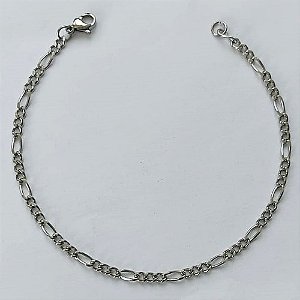 PULSEIRA EM AÇO INOXIDÁVEL - (ACO11) PULSEIRA 3X1 TAMANHO 23CM - LARGURA 3,2MM - FECHO LAGOSTA - COMPOSIÇÃO: AÇO INOXIDÁVEL - ACPS000517