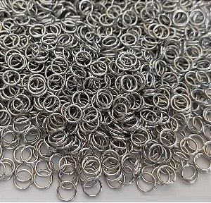 ACESSÓRIO NO BRUTO PRONTO PARA O BANHO (AÇO INOXIDÁVEL) ARGOLINHA OVAL TAMANHO 0,6X4,5MM - VENDA POR UNIDADE - AÇO830 ACAC000013