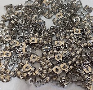 TARRAXA PARA BRINCO EM AÇO INOXIDAVEL - TAMANHO 6MM - VENDIDA POR PAR - ACAC000015