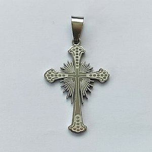 PINGENTE EM AÇO INOXIDÁVEL - PINGENTE CRUCIFIXO 23X34MM - COMPOSIÇÃO: AÇO INOXIDÁVEL (AÇO1177)- ACPG000066