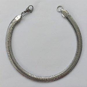 PULSEIRA EM AÇO INOXIDÁVEL - PULSEIRA LACRAIA 19CM - LARGURA 6MM (ACO1191) ACPS000544