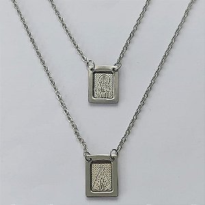 ESCAPULÁRIO EM AÇO INOXIDÁVEL - ESCAPULÁRIO NOSSA SRA APARECIDA - TAMANHO: 60CM - COMPOSIÇÃO: AÇO INOXIDÁVEL - (AÇO1279) ACES000040