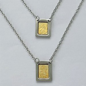 ESCAPULÁRIO EM AÇO INOXIDÁVEL - ESCAPULÁRIO NOSSA SRA DO CARMO - TAMANHO: 60CM - COMPOSIÇÃO: AÇO INOXIDÁVEL - (AÇO1278) ACES000041