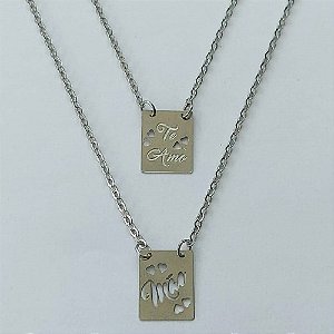 ESCAPULÁRIO EM AÇO INOXIDÁVEL - ESCAPULÁRIO MÃE TE AMO - TAMANHO: 60CM - COMPOSIÇÃO: AÇO INOXIDÁVEL - (AÇO1273) ACES000046