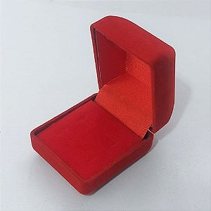 ESTOJO PARA JOIAS EM VELUDO VERMELHO RETANGULAR 4x5CM (0002686) PREB000007