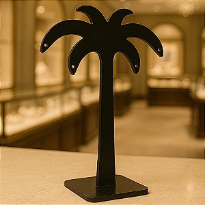 EXPOSITOR PARA BRINCOS MODELO COQUEIRO EM ACRÍLICO - (B2-M) TAMANHO: 10x5x10CM - PREB000014