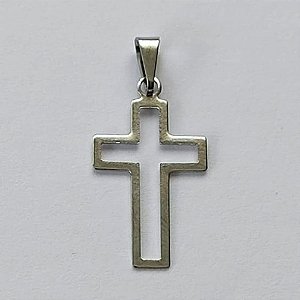 PINGENTE EM AÇO INOXIDÁVEL - PINGENTE CRUCIFIXO VAZADO 14X24MM (AÇO1303) - ACPG000071