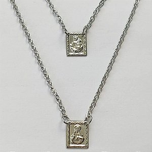 ESCAPULÁRIO EM AÇO INOXIDÁVEL - ESCAPULÁRIO NOSSA SRA DO CARMO - TAMANHO: 60CM - COMPOSIÇÃO: AÇO INOXIDÁVEL (AÇO1324) ACES000048