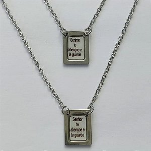 ESCAPULÁRIO EM AÇO INOXIDÁVEL - ESCAPULÁRIO SENHOR TE ABENÇOE E TE GUARDE - TAMANHO: 60CM - COMPOSIÇÃO: AÇO INOXIDÁVEL (AÇO1323) ACES000049