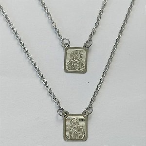 ESCAPULÁRIO EM AÇO INOXIDÁVEL - ESCAPULÁRIO SANTA RITA DE CÁSSIA - TAMANHO: 60CM - COMPOSIÇÃO: AÇO INOXIDÁVEL (AÇO1342) ACES000056