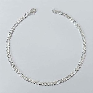 PULSEIRA FOLHEADA A PRATA COM 50 MILÉSIMOS + VERNIZ DIAMOND - PULSEIRA 21CM 5X1 LARGURA 2MM PRPS001054