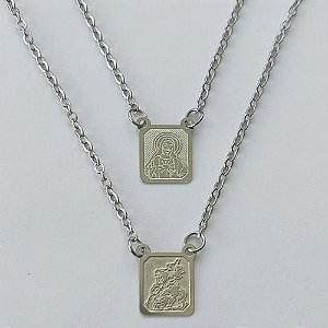 ESCAPULÁRIO EM AÇO INOXIDÁVEL(CX93) - ESCAPULÁRIO SÃO JORGE  - TAMANHO: 60CM - COMPOSIÇÃO: AÇO INOXIDÁVEL - (AÇO1533) ACES000063