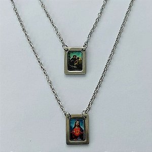 ESCAPULÁRIO EM AÇO INOXIDÁVEL - ESCAPULÁRIO SANTO ANTÔNIO - TAMANHO: 60CM - COMPOSIÇÃO: AÇO INOXIDÁVEL - (AÇO1535) ACES000065