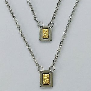 ESCAPULÁRIO EM AÇO INOXIDÁVEL - ESCAPULÁRIO NOSSA SENHORA DO CARMO - TAMANHO: 60CM - COMPOSIÇÃO: AÇO INOXIDÁVEL - (AÇO1536)ACES000066