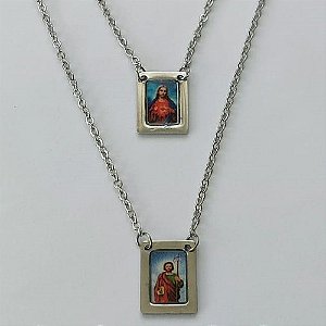 ESCAPULÁRIO EM AÇO INOXIDÁVEL - ESCAPULÁRIO SÃO JUDAS TADEU- TAMANHO: 60CM - COMPOSIÇÃO: AÇO INOXIDÁVEL - (AÇO1539)ACES000069