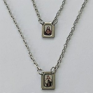 ESCAPULÁRIO EM AÇO INOXIDÁVEL - ESCAPULÁRIO NOSSA SENHORA DO CARMO - TAMANHO: 60CM - COMPOSIÇÃO: AÇO INOXIDÁVEL - (AÇO1542) ACES000072