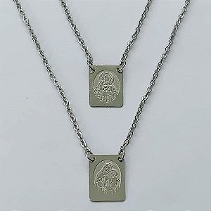 ESCAPULÁRIO EM AÇO INOXIDÁVEL(CX93) - ESCAPULÁRIO NOSSA SENHORA DO CARMO - TAMANHO: 60CM - COMPOSIÇÃO: AÇO INOXIDÁVEL - (AÇO1547)) ACES000077