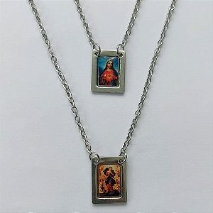 ESCAPULÁRIO EM AÇO INOXIDÁVEL - ESCAPULÁRIO NOSSA SENHORA DESATADORA DOS NÓS- TAMANHO: 60CM - COMPOSIÇÃO: AÇO INOXIDÁVEL - (AÇO1557) ACES000087
