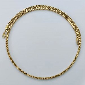 CORRENTE EM AÇO INOXIDÁVEL DOURADO - CORRENTE 55CM FECHO LAGOSTA COMPOSIÇÃO: AÇO INOXIDÁVEL - (AÇO1568) ACCR000166