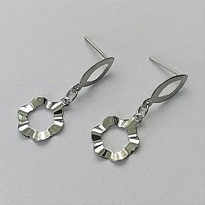 BRINCO EM AÇO INOXIDÁVEL - BRINCO DE PINO CÍRCULO MARTELADO 10MM - COMPOSIÇÃO: AÇO INOXIDÁVEL - (AÇO1607)ACBR000226