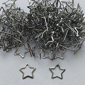 BRINCO EM AÇO INOXIDÁVEL - BRINCO DE PINO ESTRELA VAZADA 10MM - COMPOSIÇÃO: AÇO INOXIDÁVEL - (AÇO1626)ACBR000236