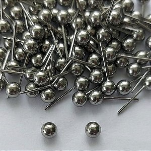BRINCO EM AÇO INOXIDÁVEL - BRINCO DE PINO BOLINHA 4MM - COMPOSIÇÃO: AÇO INOXIDÁVEL - (AÇO1630)ACBR000240
