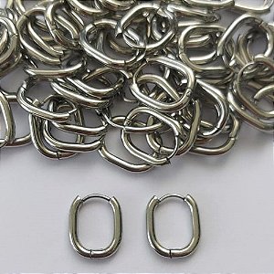 BRINCO EM AÇO INOXIDÁVEL- BRINCO DE ARGOLA COM TRAVA 13MM - COMPOSIÇÃO: AÇO INOXIDÁVEL - (AÇO1778) ACBR000306