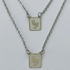 ESCAPULÁRIO EM AÇO INOXIDÁVEL - ESCAPULÁRIO ESPÍRITO SANTO - TAMANHO: 60CM - COMPOSIÇÃO: AÇO INOXIDÁVEL - (AÇO1873) ACES000091