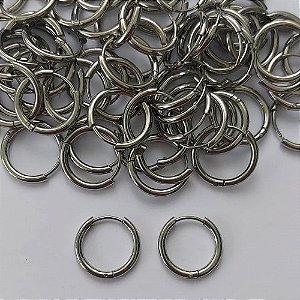 BRINCO EM AÇO INOXIDÁVEL - BRINCO ARGOLA DE PRESSÃO 12MM - COMPOSIÇÃO: AÇO INOXIDÁVEL - (AÇO1996) ACBR000400