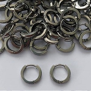 BRINCO EM AÇO INOXIDÁVEL - BRINCO ARGOLA DE PRESSÃO 12MM -  COMPOSIÇÃO: AÇO INOXIDÁVEL - (AÇO1999)ACBR000397