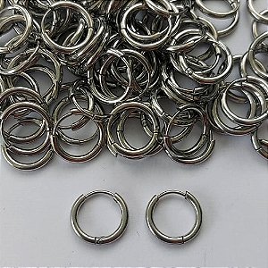 BRINCO EM AÇO INOXIDÁVEL - BRINCO ARGOLA DE PRESSÃO 10MM - COMPOSIÇÃO: AÇO INOXIDÁVEL - (AÇO2002) ACBR000394