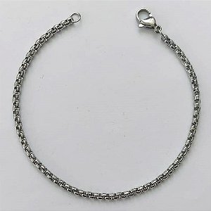 PULSEIRA EM AÇO INOXIDÁVEL - (ACO26) TAMANHO 18CM - LARGURA 2MM - FECHO LAGOSTA - COMPOSIÇÃO: AÇO INOXIDÁVEL -  (AÇO2043) ACPS000706