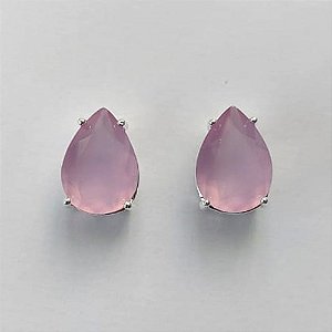 BRINCO FOLHEADA A PRATA COM 50 MILÉSIMOS + VERNIZ DIAMOND - BRINCO DE PINO BASE ALTA FUSÃO LILÁS 10X14MM (PRA456) PRBR001213