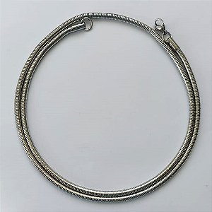 CORRENTE EM AÇO INOXIDÁVEL - CORRENTE RABO DE RATO - LARGURA 2,5MM  TAMANHO 60CM - FECHO LAGOSTA - COMPOSIÇÃO: AÇO INOXIDÁVEL (AÇO2059) ACCR000189