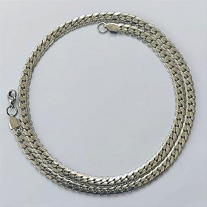 CORRENTE EM AÇO INOXIDÁVEL - CORRENTE LARGURA 6MM  TAMANHO 70CM - FECHO LAGOSTA - COMPOSIÇÃO: AÇO INOXIDÁVEL (AÇO2063) ACCR000193
