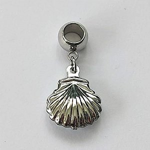 BERLOQUE EM AÇO INOXIDÁVEL - BERLOQUE CONCHA DUPLA 14MM - COMPOSIÇÃO: AÇO INOXIDÁVEL - (AÇO2185) ACBQ000056