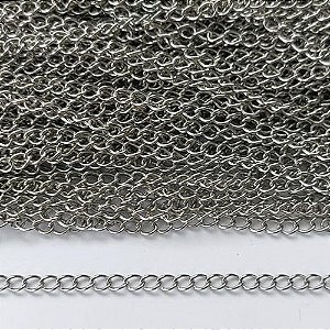 CORRENTE EM AÇO INOXIDÁVEL PARA EXTENSOR - (BCOL010) CORRENTE 0,5MM (VENDIDA POR METRO) - (AÇO2193) ACCR000194