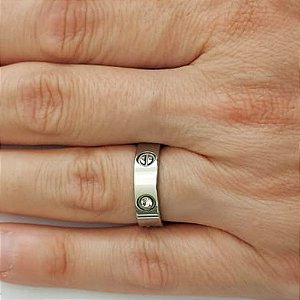 ANEL EM AÇO INOXIDÁVEL 316L ANEL ESTILO CARTIER LARGURA 5.7MM (VALOR UNITÁRIO) ACAN000039