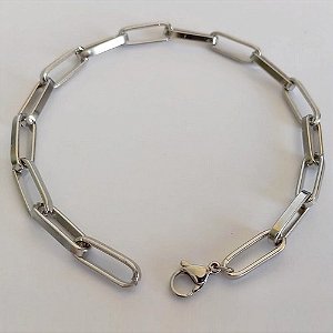 PULSEIRA EM AÇO INOXIDÁVEL - PULSEIRA 21CM COM FECHO LAGOSTA - LARGURA 5.6MM - (AÇO22) ACPS000725