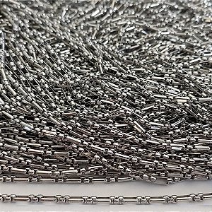 CORRENTE EM AÇO INOXIDÁVEL - CORRENTE VENDIDA POR METRO - LARGURA 2,5MM - (BCOL058) ACCR000205