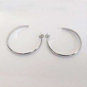 BRINCO EM AÇO INOXIDÁVEL - BRINCO DE ARGOLA DESENHADA 40MM - LARGURA 1,5MM - COMPOSIÇÃO: AÇO INOXIDÁVEL(ACO0193) - ACBR000482