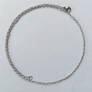 CORRENTE EM AÇO INOXIDÁVEL - (ACO08) TAMANHO 70CM - LARGURA 2,2MM - FECHO LAGOSTA - COMPOSIÇÃO: AÇO INOXIDÁVEL - (AÇO1096)- ACCR000217