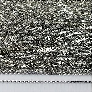 CORRENTE EM AÇO INOXIDÁVEL PRONTA PARA MONTAGEM - (BCOL017) CORRENTE CADEADO FINA 0,3MM - (PACOTE 100MTS) - (AÇO1441)- ACCR000218