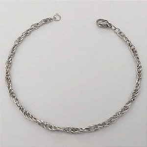 PULSEIRA EM AÇO INOXIDÁVEL - PULSEIRA CORDÃO - TAMANHO 21CM - LARGURA 3,3MM (AÇO26) - FECHO LAGOSTA - COMPOSIÇÃO: AÇO INOXIDÁVEL - ACPS000758